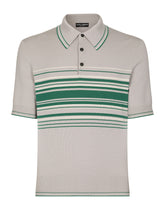 Silk and cotton polo-shirt with DG embroidery - | Dolce & Gabbana