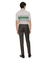 Silk and cotton polo-shirt with DG embroidery - | Dolce & Gabbana