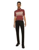 Silk and cotton polo-shirt with DG embroidery - | Dolce & Gabbana