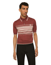 Silk and cotton polo-shirt with DG embroidery - | Dolce & Gabbana