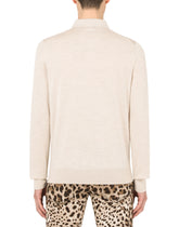 Cashmere polo-style sweater - | Dolce & Gabbana