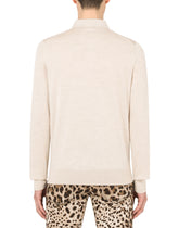 Cashmere polo-style sweater - | Dolce & Gabbana