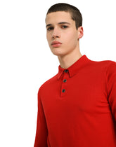 Long-sleeved cashmere polo-shirt - | Dolce & Gabbana