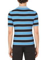 Ribbed silk and cotton polo shirt - | Dolce & Gabbana