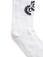 Stretch cotton socks with jacquard DG logo - | Dolce & Gabbana