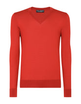 Silk v-neck sweater - | Dolce & Gabbana