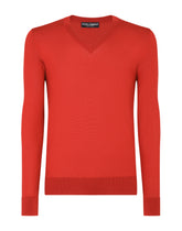 Silk v-neck sweater - | Dolce & Gabbana