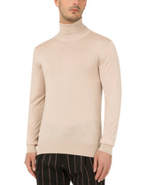 Extra-fine cashmere turtleneck sweater - | Dolce & Gabbana