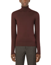 Extra-fine cashmere turtleneck sweater - | Dolce & Gabbana