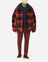 Round-neck wool sweater with DG patch - | Dolce & Gabbana