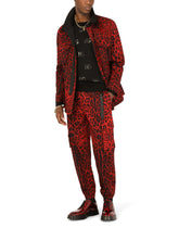 Round-neck wool jacquard sweater with DG detail - | Dolce & Gabbana