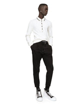 Cotton polo-shirt with DG patch - | Dolce & Gabbana