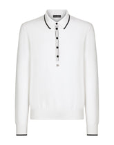 Cotton polo-shirt with DG patch - | Dolce & Gabbana