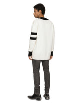 Virgin wool cardigan with DG logo - | Dolce & Gabbana