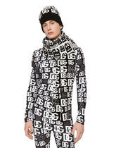 Knit cashmere jacquard hat with DG logo - | Dolce & Gabbana