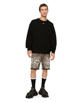 Cashmere round-neck sweater with DG logo - | Dolce & Gabbana