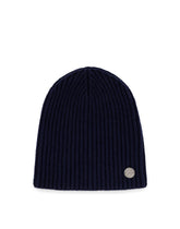 Knit cashmere hat with DG patch - | Dolce & Gabbana