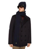 Knit cashmere hat with DG patch - | Dolce & Gabbana