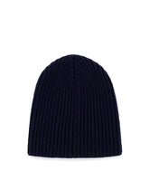Knit cashmere hat with DG patch - | Dolce & Gabbana