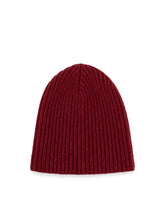 Knit cashmere hat with DG patch - | Dolce & Gabbana