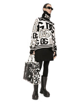 Round-neck wool jacquard sweater - | Dolce & Gabbana