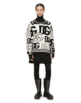 Round-neck wool jacquard sweater - | Dolce & Gabbana
