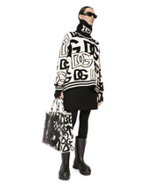 Round-neck wool jacquard sweater - | Dolce & Gabbana