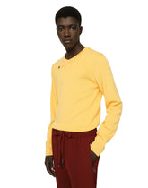 Wool round-neck sweater with DG hardware - | Dolce & Gabbana