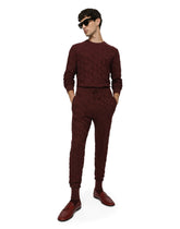 3D silk jacquard round-neck sweater - | Dolce & Gabbana