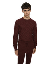 3D silk jacquard round-neck sweater - | Dolce & Gabbana