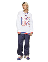 Round-neck technical sweater with DG patch - | Dolce & Gabbana
