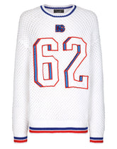 Round-neck technical sweater with DG patch - | Dolce & Gabbana