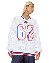 Round-neck technical sweater with DG patch - | Dolce & Gabbana