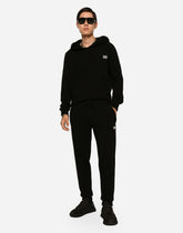 Jogging pants in wool and cashmere knit - | Dolce & Gabbana