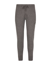 Jogging pants in wool and cashmere knit - | Dolce & Gabbana