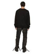 Round-neck cotton sweater with DG logo - | Dolce & Gabbana