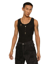 Technical linen knit singlet - | Dolce & Gabbana
