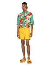 Polo-shirt with carretto-print panel - | Dolce & Gabbana