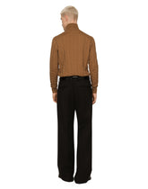 Silk jacquard turtleneck sweater with DG logo - | Dolce & Gabbana