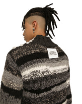 Wool sweater with contrasting uneven stripes - | Dolce & Gabbana