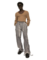 Ribbed camel V-neck sweater - | Dolce & Gabbana