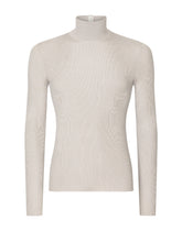 Ribbed silk turtle-neck sweater - | Dolce & Gabbana