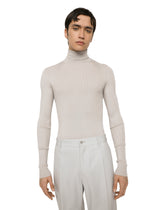 Ribbed silk turtle-neck sweater - | Dolce & Gabbana