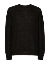 Round-neck mohair wool sweater - | Dolce & Gabbana