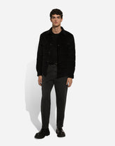 Wool round-neck sweater with DG logo - | Dolce & Gabbana