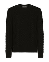 Wool round-neck DG sweater - | Dolce & Gabbana