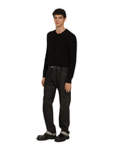 Wool round-neck DG sweater - | Dolce & Gabbana