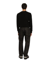 Wool round-neck DG sweater - | Dolce & Gabbana