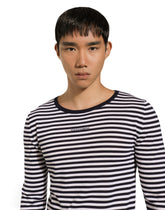 Boat-neck sweater in virgin wool - | Dolce & Gabbana