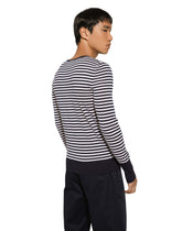 Boat-neck sweater in virgin wool - | Dolce & Gabbana